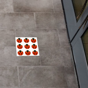 Ladybug Pattern Floor Decals