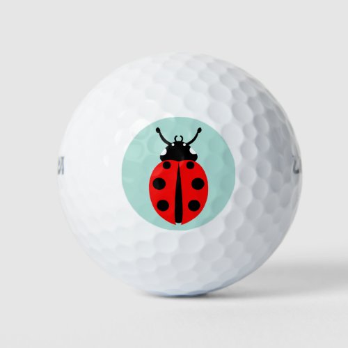 Ladybug Pattern Golf Balls