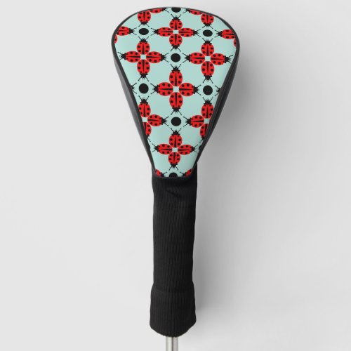 Ladybug Pattern Golf Head Cover
