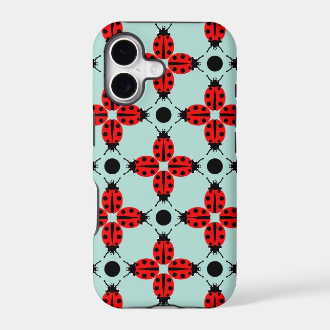 Ladybug Pattern Iphone Case (Back)