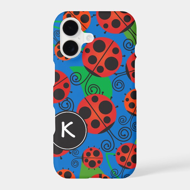 Ladybug pattern iphone case (Back)