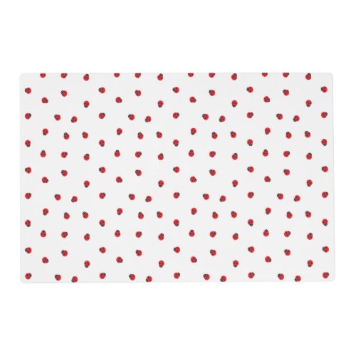 Ladybug Pattern Laminated Placemat