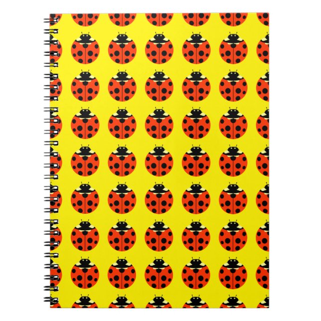 ladybug pattern notebook (Front)