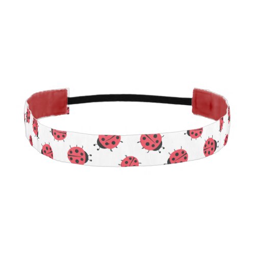 Ladybug Pattern Print  Athletic Headband