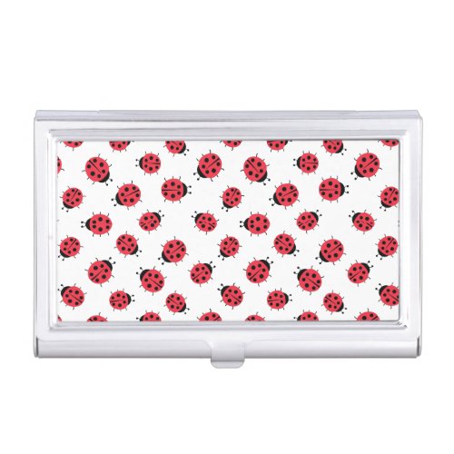 Ladybug Pattern Print  Business Card Case