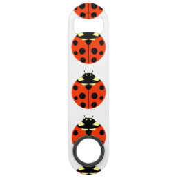 ladybug pattern speed bottle opener