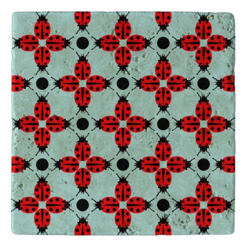 Ladybug Pattern Trivet