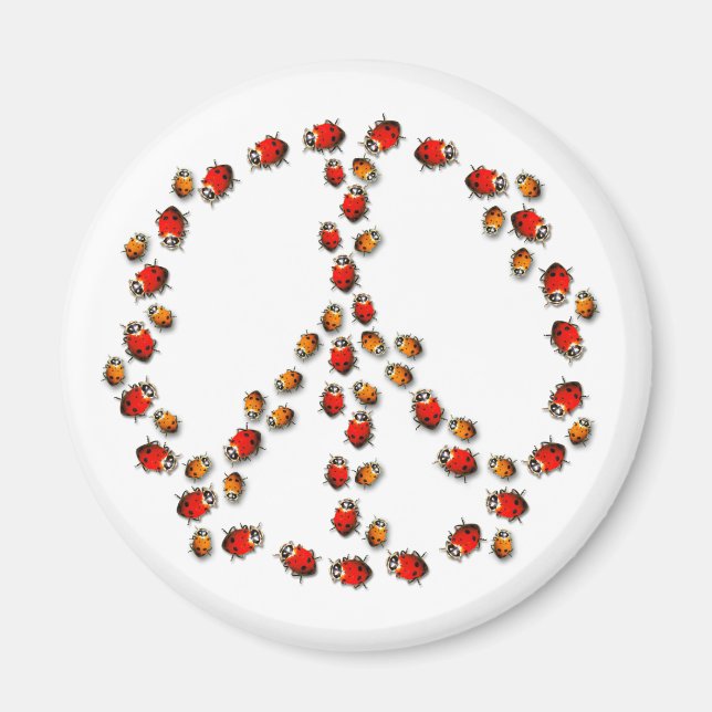 Ladybug Peace Magnet (Front)