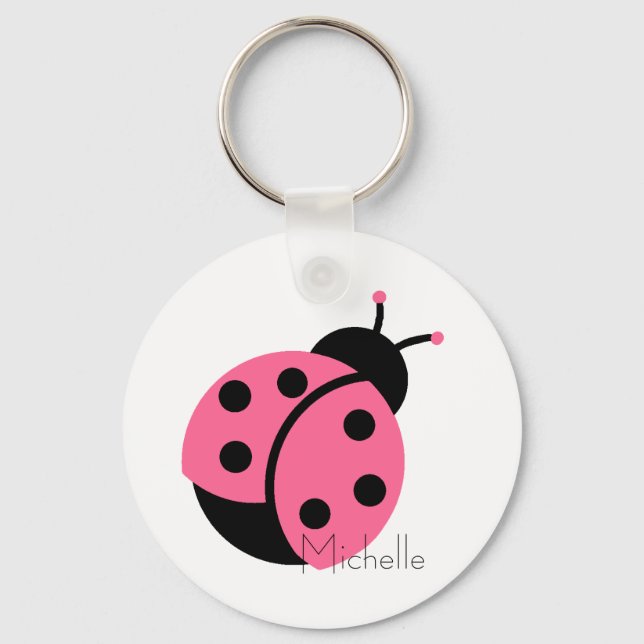 Ladybug Personalized Keychain (Front)