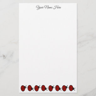 Ladybug Personalized Stationery