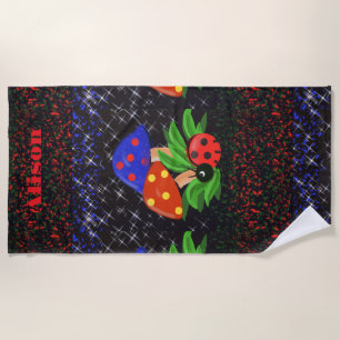 Ladybug Personalized Towel