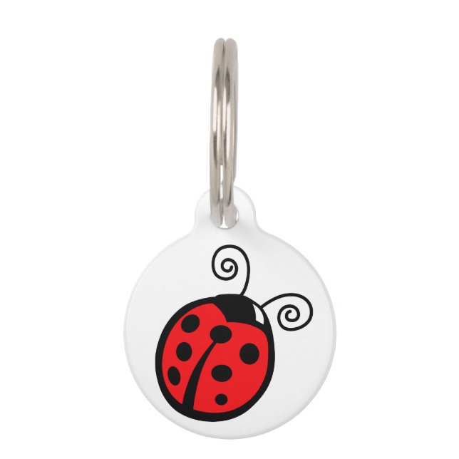 Ladybug Pet ID Tag (Front)