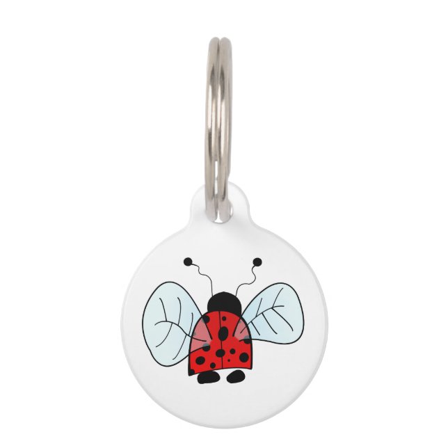 Ladybug   pet ID tag (Front)