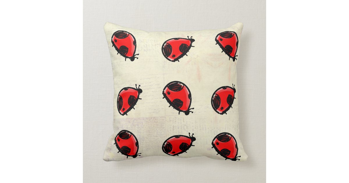 Ladybug Pillows | Zazzle.com