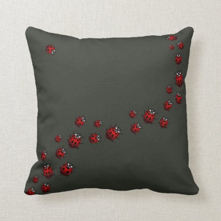 Ladybug Pillows Ladybird Art Pillows Ladybug Decor