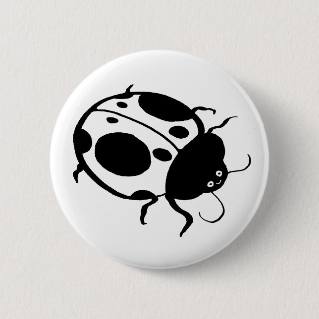 Ladybug  - pinback button (Front)