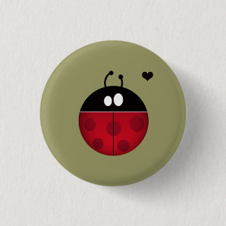 ladybug pinback button