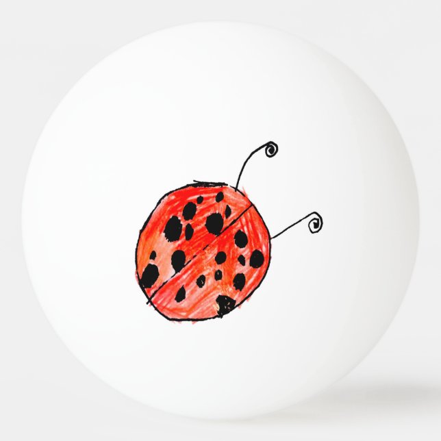 Ladybug Ping Pong Ball (Front)