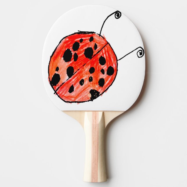 Ladybug Ping Pong Paddle (Front)