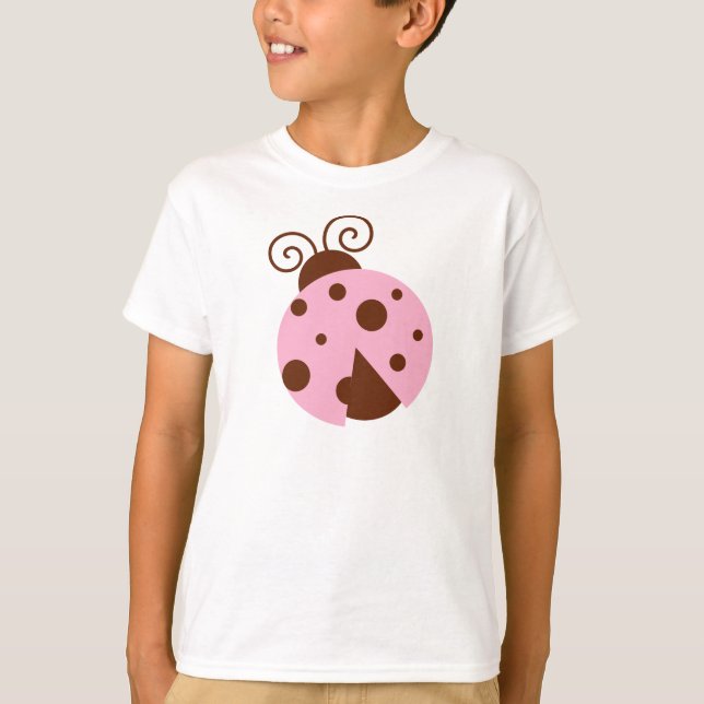 Ladybug, Pink Ladybug, Cute Ladybug, Ladybird T-Shirt (Front)