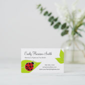 Ladybug Play Date Cards, Horizontal Calling Card (Standing Front)