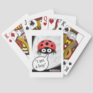 Ladybug playing cards