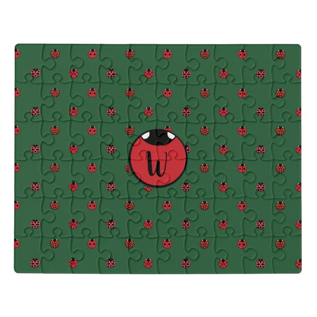 Ladybug Polka Dots Acrylic Puzzle (Puzzle Horizontal)