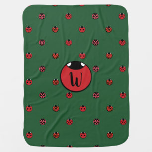 Ladybug Polka Dots Baby Blanket