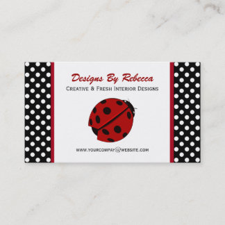 Ladybug & Polka Dots Business Cards