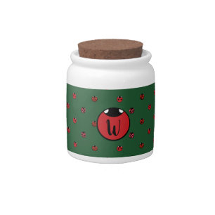 Ladybug Polka Dots Candy Jar