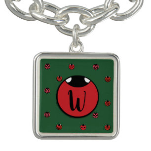 Ladybug Polka Dots Charm Bracelet