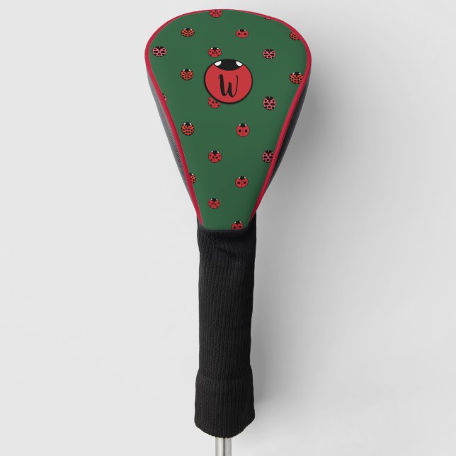 Ladybug Polka Dots Driver Cover (Front)