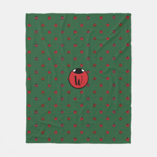 Ladybug Polka Dots Fleece Blanket