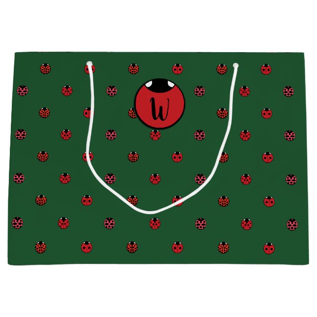 Ladybug Polka Dots Gift Bag (Front)