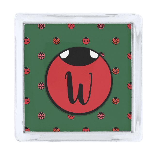 Ladybug Polka Dots Lapel Pin (Front)