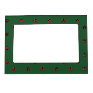 Ladybug Polka Dots Magnetic Frame