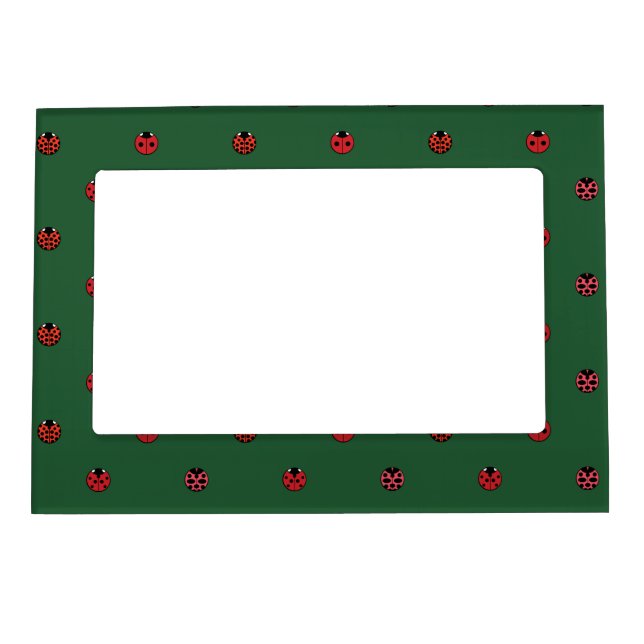 Ladybug Polka Dots Magnetic Frame (Front)