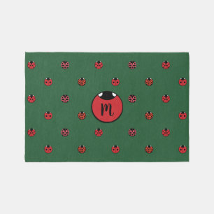 Ladybug Polka Dots Outdoor Rug