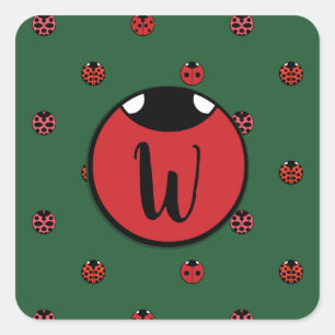 Ladybug Polka Dots Sticker