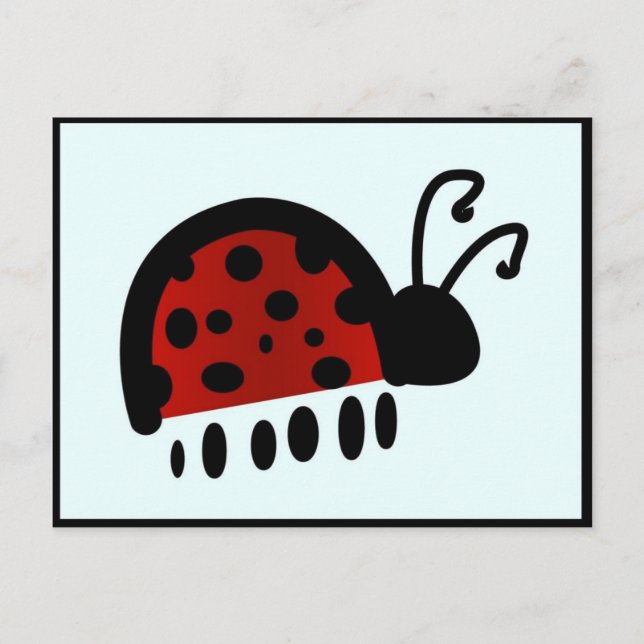 Ladybug Postcard (Front)