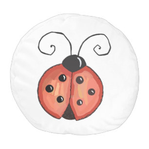 Ladybug Pouf