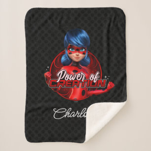 Ladybug Power of Creation Sherpa Blanket