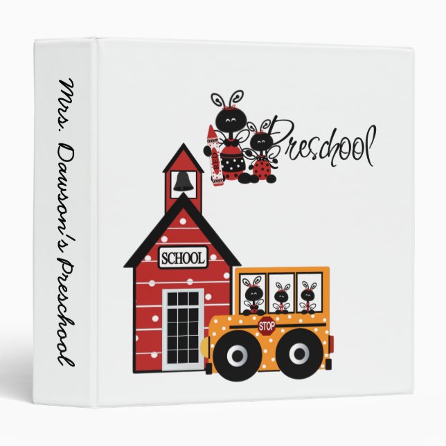 Ladybug Preschool  Binder (Front/Spine)