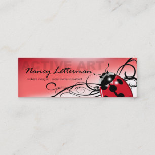 Ladybug Profile Card Template (red)