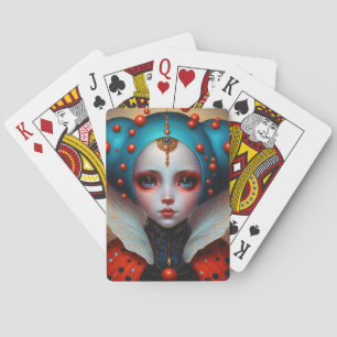 Ladybug Queen Cute Fantasy Art Poker Cards