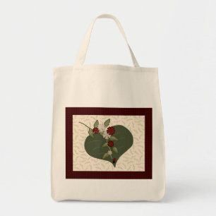 Ladybug Quilt Square Tote Bag
