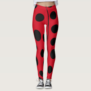 Ladybug Red and Black Spots Leggings