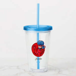 Ladybug Red Badge Acrylic Tumbler