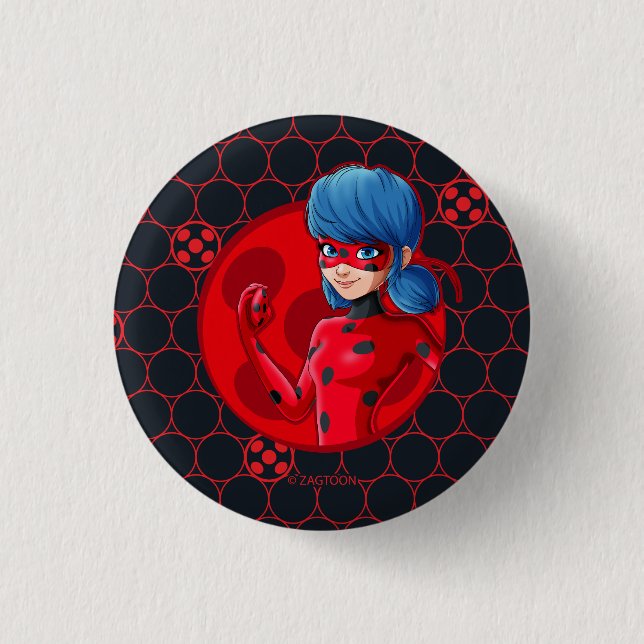 Ladybug Red Badge Button (Front)