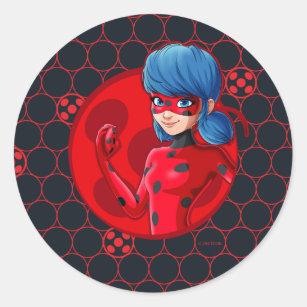 Ladybug Red Badge Classic Round Sticker
